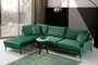 Atelier Del Sofa Sofá Esquinero Papira Corner CHL+3R Verde 283 x 180 x 90 cm